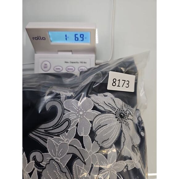 Roz & Ali Dress Womens 2X Dress With Over Shawl Cardigan & Necklace - Picture 8 of 8